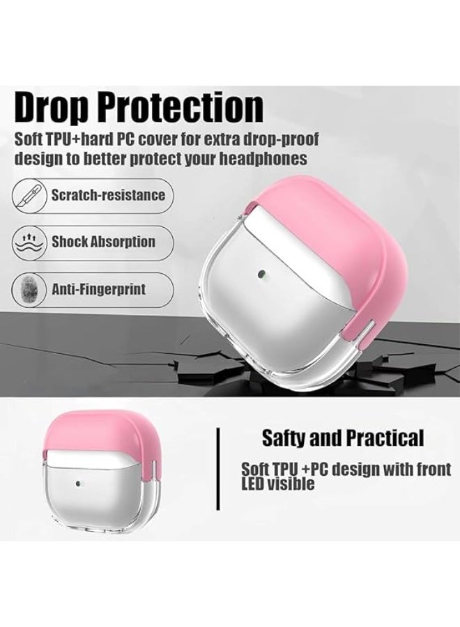 فكرة حافظة شفافة ناعمة فاخرة من Fekra لـ Samsung Galaxy Buds 3 Pro/Buds 3 حافظة مقاومة للصدمات (قفل آمن) Galaxy Buds 3 و Galaxy Buds 3 Pro (2024) مع حبل - Image 2